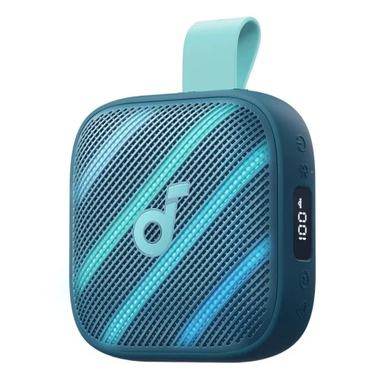 Безжична колонка Wireless Speaker Soundcore Boom Go 3i (D5103030) - Bluetooth 6.0, Индикатор за батерия, BassUp 2.0, IP68, 15W - Anker - Син