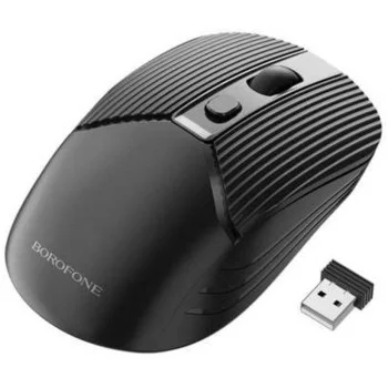 Безжична мишка Borofone Business (BG5) - 2.4GHz, 1600DPI, ергономичен дизайн, оптичен сензор, за лява и дясна ръка - Черен