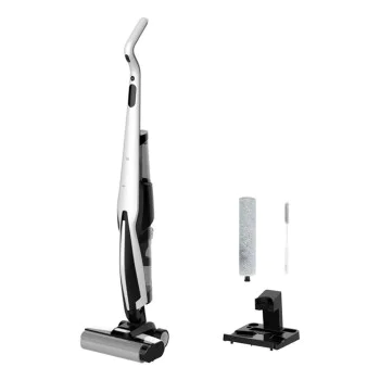 Безжична прахосмукачка Deerma Cordless Vacuum Cleaner (VX100) - за сухо и мокро почистване, 18000Pa, 0.6L - Бяла
