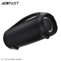 Безжична тонколона Acefast (K11 Pro) - FM, AUX, USB, TWS, Bluetooth 6.0, EQ звук, RGB осветление, 102W, 3000mAh, IPX5 - Черна