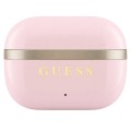 Безжични Bluetooth слушалки тип тапи Glossy Gold Line Printed Classic Logo (GUTWSN2HGGSP), TWS, микрофон - Guess - Розов