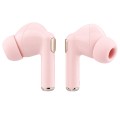 Безжични Bluetooth слушалки тип тапи Glossy Gold Line Printed Classic Logo (GUTWSN2HGGSP), TWS, микрофон - Guess - Розов