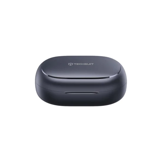 Безжични слушалки AirTune 100 (CW4) - Techsuit - Bluetooth V5.4, 400mAh, IPX4 - Черно