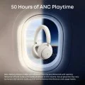 Безжични слушалки Anker SoundCore Space 2 - AI 3-Mic, шумозаглушаващи, Hi-Res Audio - Бели