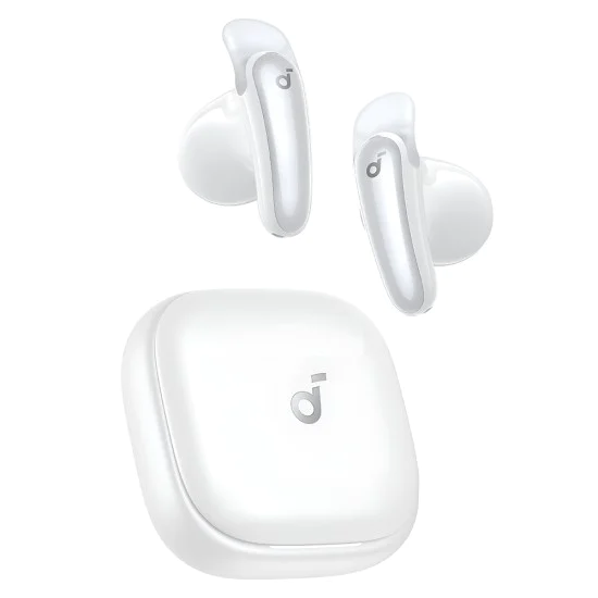 Безжични слушалки Anker Soundcore Liberty Buds - Half-in-ear, Bluetooth 6.1, адаптивно ANC - Бели