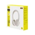 Безжични слушалки Baseus Bass BH1 NC (A0203702) - Bluetooth 6.0, ANC, Hi-Res, 5-Mic ENC, CloudComfort, регулируеми - Бели