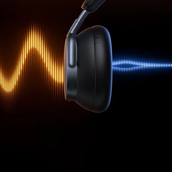 Безжични слушалки Baseus Inspire XH1 (A00085701123-00) - Sound by Bose, BT 6.1, Dolby, ANC, Hi-Res, LDAC, 800mAh - Черни