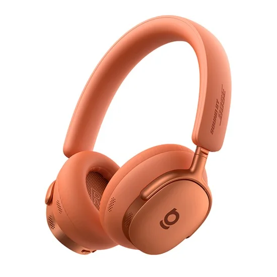 Безжични слушалки Baseus Inspire XH1 (A0203600) - Sound by Bose, BT 6.1, Dolby, ANC, Hi-Res, LDAC, 800mAh - Корал (Sunset Coral)