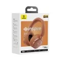 Безжични слушалки Baseus Inspire XH1 (A0203600) - Sound by Bose, BT 6.1, Dolby, ANC, Hi-Res, LDAC, 800mAh - Корал (Sunset Coral)