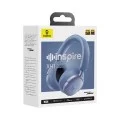 Безжични слушалки Baseus Inspire XH1 (A0203601) - Sound by Bose, BT 6.1, Dolby, ANC, Hi-Res, LDAC, 800mAh - Син (Twilight Blue)