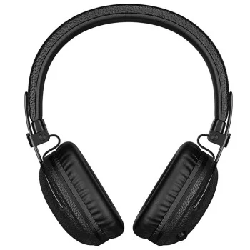 Безжични слушалки Borofone Suenos (BO34) - Over-Ear, Bluetooth V5.4, 32 часа време за възпроизвеждане, бързо зареждане, PU кожа - Черен