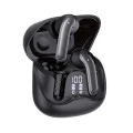 Безжични слушалки EchoFit Pro (CW5) - Techsuit - Bluetooth V5.4, ANC + ENC, 400mAh, Multi-Connect, 6 микрофона - Черно