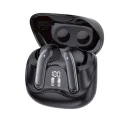 Безжични слушалки EchoFit Pro (CW5) - Techsuit - Bluetooth V5.4, ANC + ENC, 400mAh, Multi-Connect, 6 микрофона - Черно