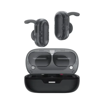 Безжични слушалки FA003 – Acefast Acefit Neo, USB-C, IPX4, Bluetooth 5.3, намаляване на шума при повикване, басов ефект, 500mAh – черни