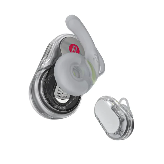 Безжични слушалки FA003 – Acefast Acefit Neo, USB-C, IPX4, Bluetooth 5.3, намаляване на шума при повикване, басов ефект, 550 mAh – бели
