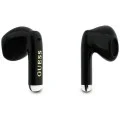 Безжични слушалки Guess Wireless Earbuds Glossy Gold Line Classic (GUTWSG3HGECK) - Half-in-ear, Bluetooth, TWS, малък кръгъл дизайн - Черен