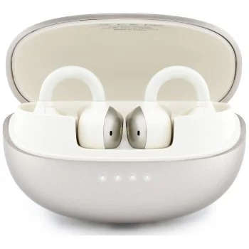 Безжични слушалки Guess Wireless Earbuds Metalic Finish Electropated Parts Classic (GUTWSOL3MEGD) - OWS слушалки, BT5.4, 300mAh - Златист