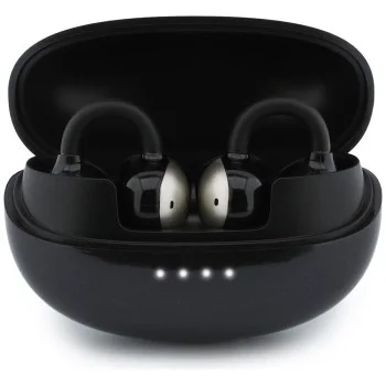 Безжични слушалки Guess Wireless Earbuds Metalic Finish Electropated Parts Classic (GUTWSOL3MEGK) - OWS слушалки, BT5.4, 300mAh - Черен
