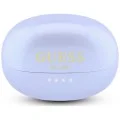 Безжични слушалки Guess Wireless Earbuds Metalic Finish Electropated Parts Classic (GUTWSOL3MEGU) - OWS слушалки, BT5.4, 300mAh - Лилав