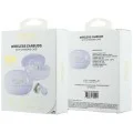 Безжични слушалки Guess Wireless Earbuds Metalic Finish Electropated Parts Classic (GUTWSOL3MEGU) - OWS слушалки, BT5.4, 300mAh - Лилав