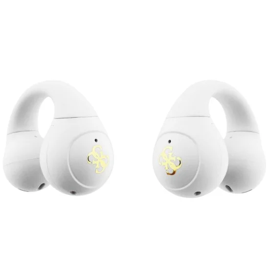 Безжични слушалки Guess Wireless Earbuds Mini Classic (GUTWSW85LEEH) - Open-ear, Bluetooth, TWS, спортен дизайн - Бял
