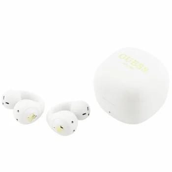 Безжични слушалки Guess Wireless Earbuds Mini Classic (GUTWSW85LEEH) - Open-ear, Bluetooth, TWS, спортен дизайн - Бял