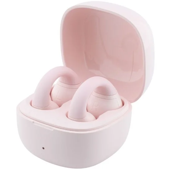 Безжични слушалки Guess Wireless Earbuds Mini Classic (GUTWSW85LEEP) - Open-ear, Bluetooth, TWS, спортен дизайн - Розов