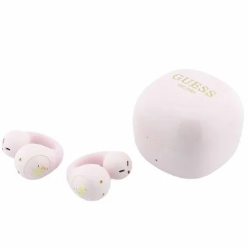 Безжични слушалки Guess Wireless Earbuds Mini Classic (GUTWSW85LEEP) - Open-ear, Bluetooth, TWS, спортен дизайн - Розов