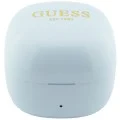 Безжични слушалки Guess Wireless Earbuds Mini Classic (GUTWSW85LEEQ) - Open-ear, Bluetooth, TWS, спортен дизайн - Тюркоаз