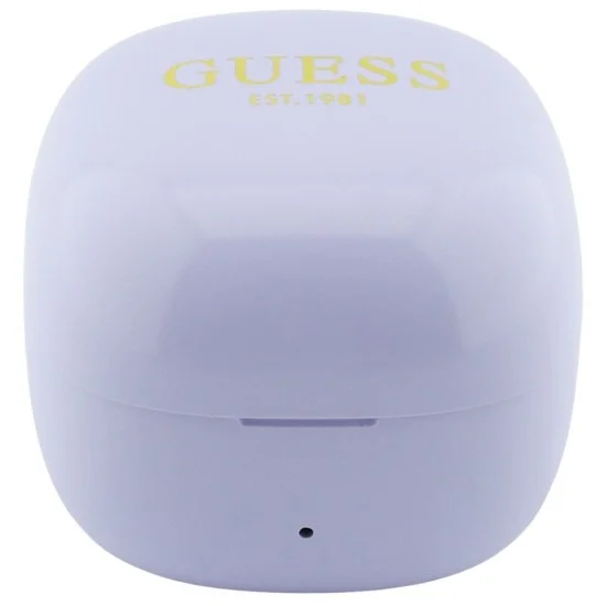 Безжични слушалки Guess Wireless Earbuds Mini Classic (GUTWSW85LEEU) - Open-ear, Bluetooth, TWS, спортен дизайн - Лилав