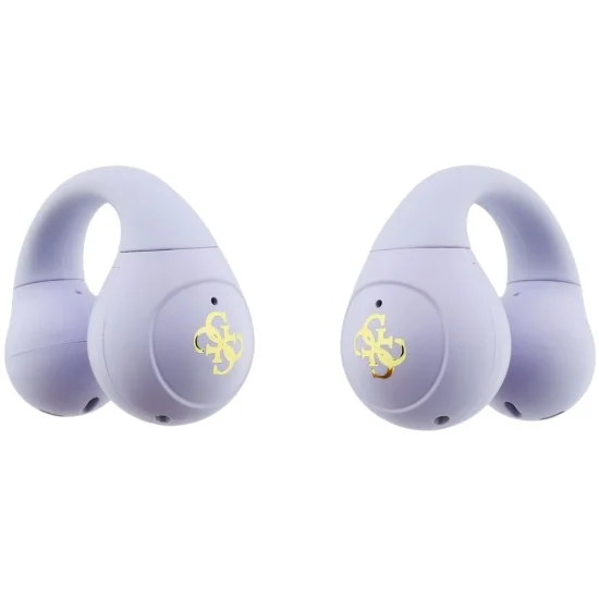Безжични слушалки Guess Wireless Earbuds Mini Classic (GUTWSW85LEEU) - Open-ear, Bluetooth, TWS, спортен дизайн - Лилав