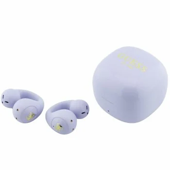 Безжични слушалки Guess Wireless Earbuds Mini Classic (GUTWSW85LEEU) - Open-ear, Bluetooth, TWS, спортен дизайн - Лилав