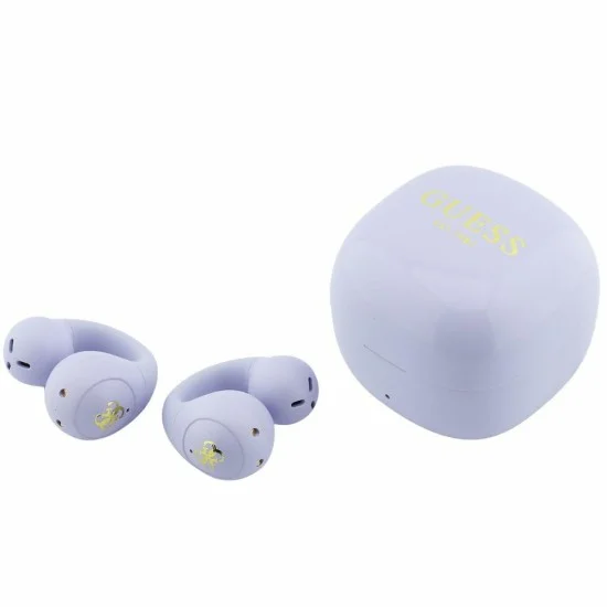 Безжични слушалки Guess Wireless Earbuds Mini Classic (GUTWSW85LEEU) - Open-ear, Bluetooth, TWS, спортен дизайн - Лилав