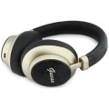 Безжични слушалки Guess Wireless Headphones 4G Gold Script Metal (GUBHP83P4CSCMK) - Bluetooth 5.4, вграден микрофон, ENC, 300mAh - Черен