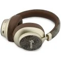 Безжични слушалки Guess Wireless Headphones 4G Gold Script Metal (GUBHP83P4CSCMW) - Bluetooth 5.4, вграден микрофон, ENC, 300mAh - Кафяв