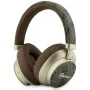 Безжични слушалки Guess Wireless Headphones 4G Gold Script Metal (GUBHP83P4CSCMW) - Bluetooth 5.4, вграден микрофон, ENC, 300mAh - Кафяв