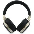 Безжични слушалки Guess Wireless Headphones Metal 4G Script Logo (GUBHP72P4SMDK) - Bluetooth, ENC технология, Over-ear, еко кожа - Черен