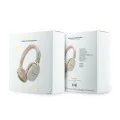 Безжични слушалки Guess Wireless Headphones Metal 4G Script Logo (GUBHP72P4SMDP) - Bluetooth, ENC технология, Over-ear, еко кожа - Розов