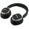 Безжични слушалки Guess Wireless Headphones Rectangle Metal Script (GUBHV28HGCSMK) - Over-ear, Bluetooth, ENC технология, еко кожа - Черен