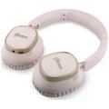 Безжични слушалки Guess Wireless Headphones Rectangle Metal Script (GUBHV28HGCSMP) - Over-ear, Bluetooth, ENC технология, еко кожа - Розов