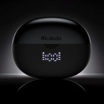 Безжични слушалки Mcdodo Air O3 Series (HP-8160) - Bluetooth V5.4, True Wireless, дигитален дисплей - Черни