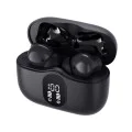 Безжични слушалки WaveBeat 100 (CW3) - Techsuit - Bluetooth V5.4, 300mAh, ANC + ENC, 4 микрофона - Черно