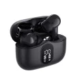Безжични слушалки WaveBeat 100 (CW3) - Techsuit - Bluetooth V5.4, 300mAh, ANC + ENC, 4 микрофона - Черно