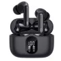 Безжични слушалки WaveBeat 100 (CW3) - Techsuit - Bluetooth V5.4, 300mAh, ANC + ENC, 4 микрофона - Черно
