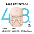 Безжични слушалки Wireless Earbuds SoundCore Liberty 5 (A3957G51) - с Dolby Audio, Bluetooth 5.4, Шумопотискане - Anker - Розов