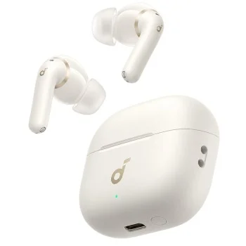 Безжични слушалки Wireless Earbuds SoundCore P42i (D1205G21) - TWS, Шумопотискане, Bluetooth 6.1, Адаптивен ANC, IP55 - Anker - Бял