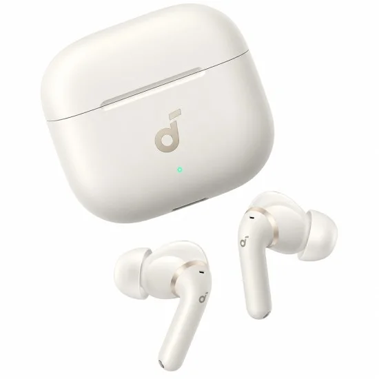 Безжични слушалки Wireless Earbuds SoundCore P42i (D1205G21) - TWS, Шумопотискане, Bluetooth 6.1, Адаптивен ANC, IP55 - Anker - Бял