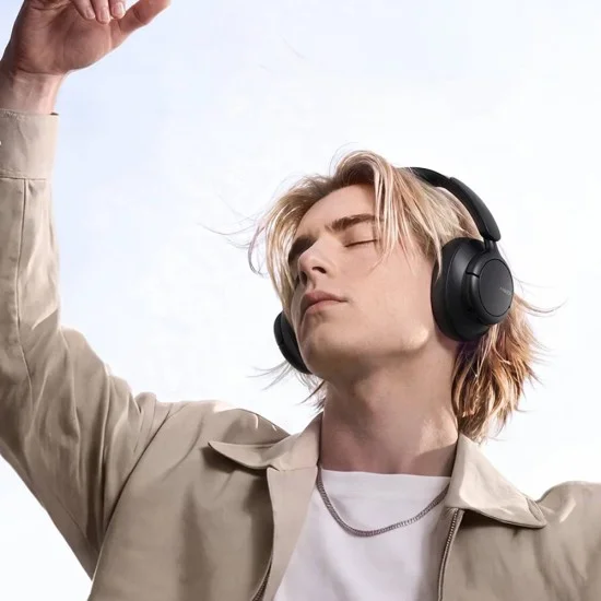 Безжични слушалки Wireless Headphones Soundcore Q31i (D1404G11) - Адаптивен ANC, 80H Време за възпроизвеждане, Hi-Res Audio с LDAC, Мултиточково свързване - Anker - Черен