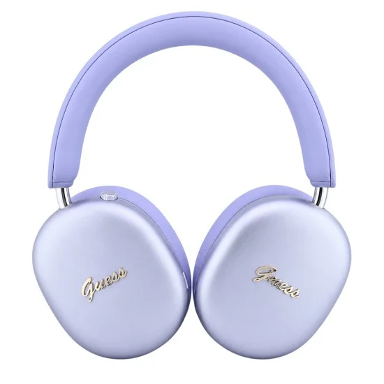 Безжични слушалки с оглавник Metal Script Logo (GUBHP10HMBSU), Bluetooth 5.4, ENC, металически финиш - Guess - Лилав