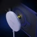 Безжично зарядно устройство 3mk Wireless Charger incharge® Align - MagSafe технология, 25W, Qi2.2 - Бял